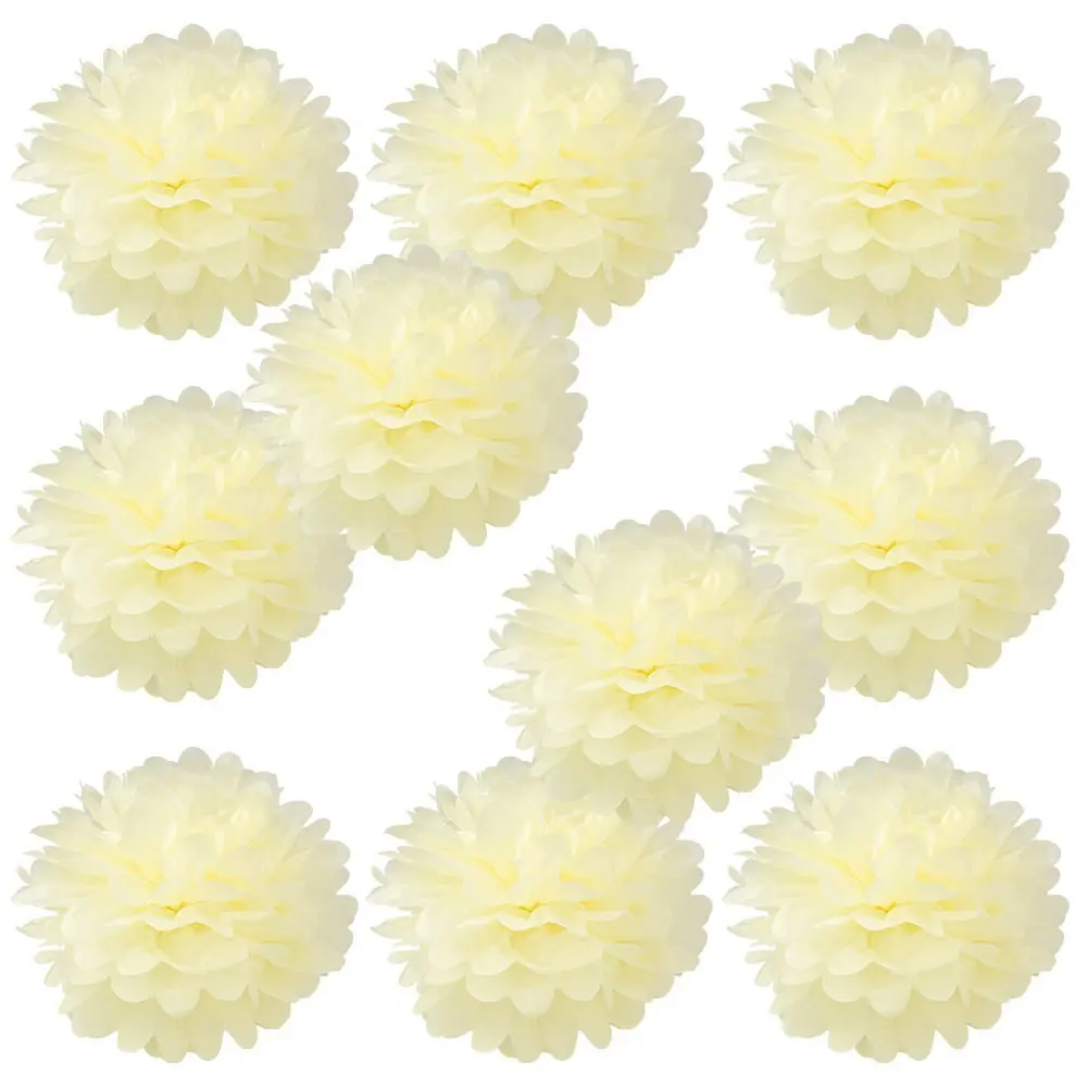 ivory Tissue Paper flowers 2