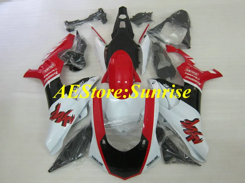 

Injection mold Fairing kit for YAMAHA YZFR1 2015 2016 YZF R1 15 16 YZF1000 ABS Red white black Fairings set+gifts YX01