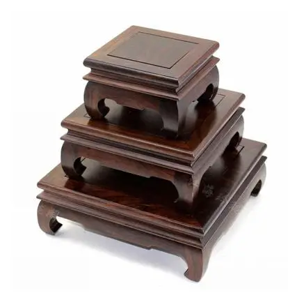 Black Catalpa wood base potted plant pedestal wood decoration traditional china