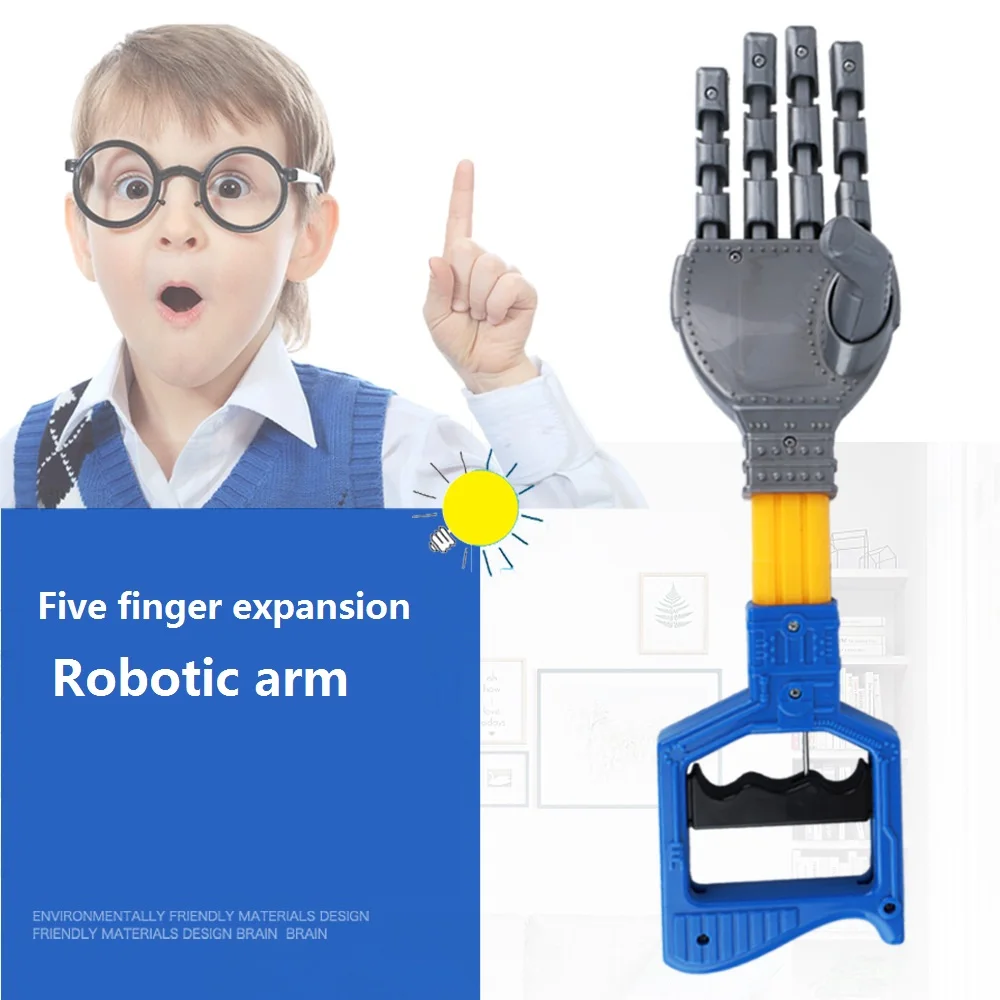 

Five-Claw Robot Toy Children's hand-held clip holder Robot telescopic clip toys