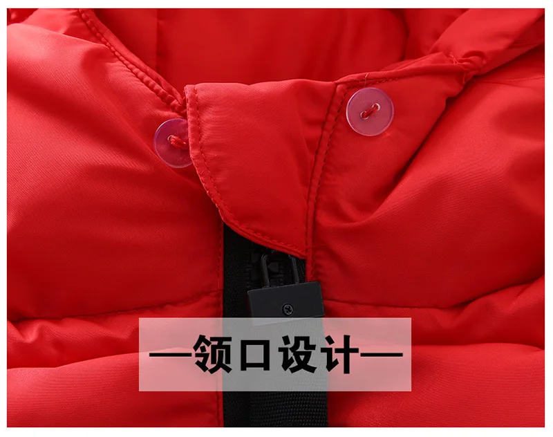 2018 Faux Fur Hood Jacket for Girls Children Snow Wear Parka Thick Cotton-Padded Winter Jacket for Children Christma Winter Coat (5)