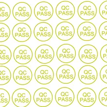 Заказной заказ стикер s 5*5 мм 500 штук материал с золотым словом "контроль качества пройден" разрушаемая этикетка стикер