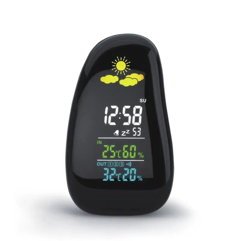 Digital Alarm Clock with Weather/Time/Temperature/Humidity with