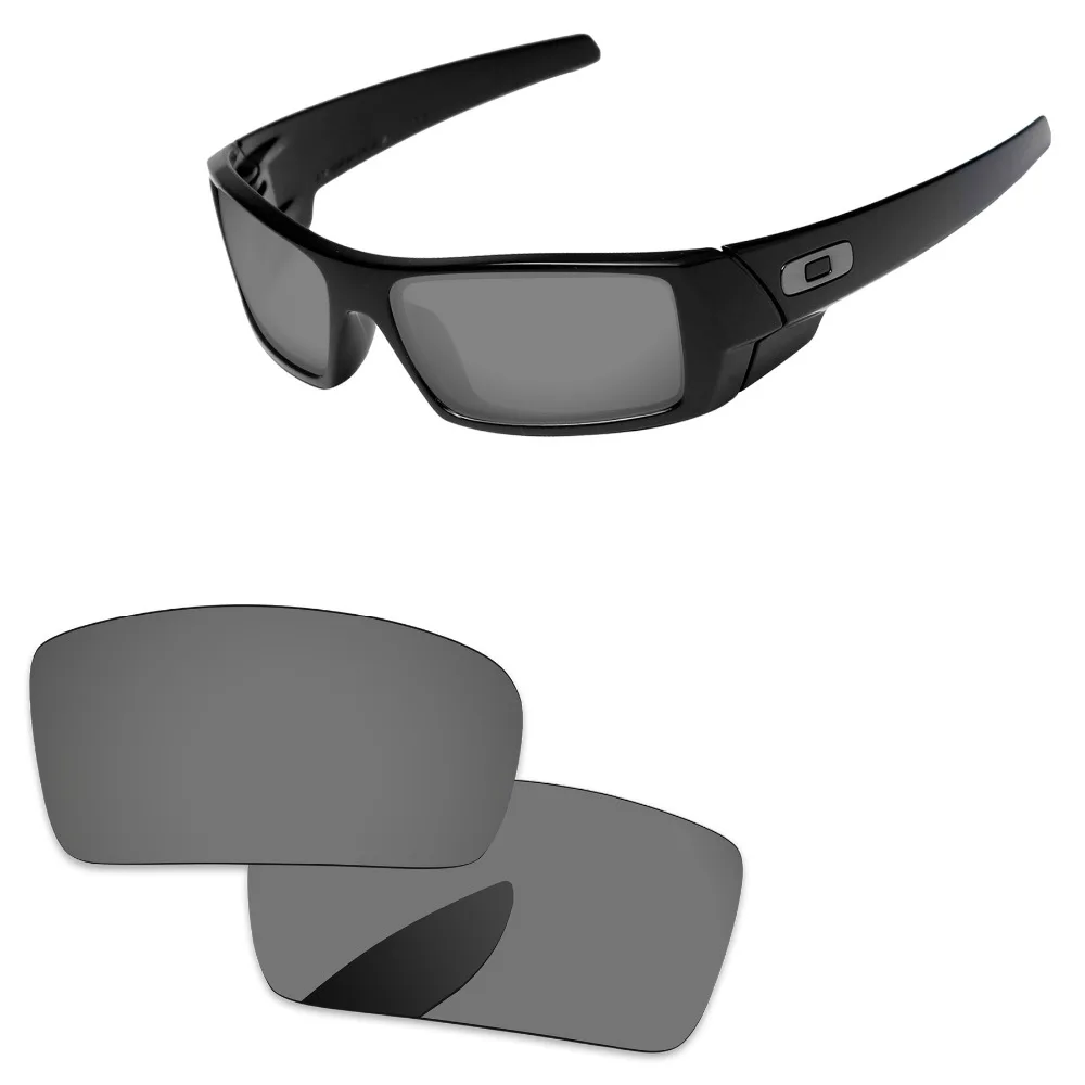 

Papaviva Black Chrome Mirror Polarized Replacement Lenses For Gascan Sunglasses Frame 100% UVA & UVB Protection