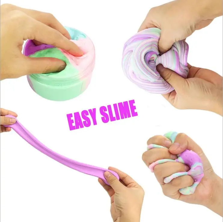 DIY Fluffy Slime Box Soft Light Clay Modeling Polymer Slime Supplies Clay Sand Dynamic Plasticine Toys Tool Kit Boys/girls gift