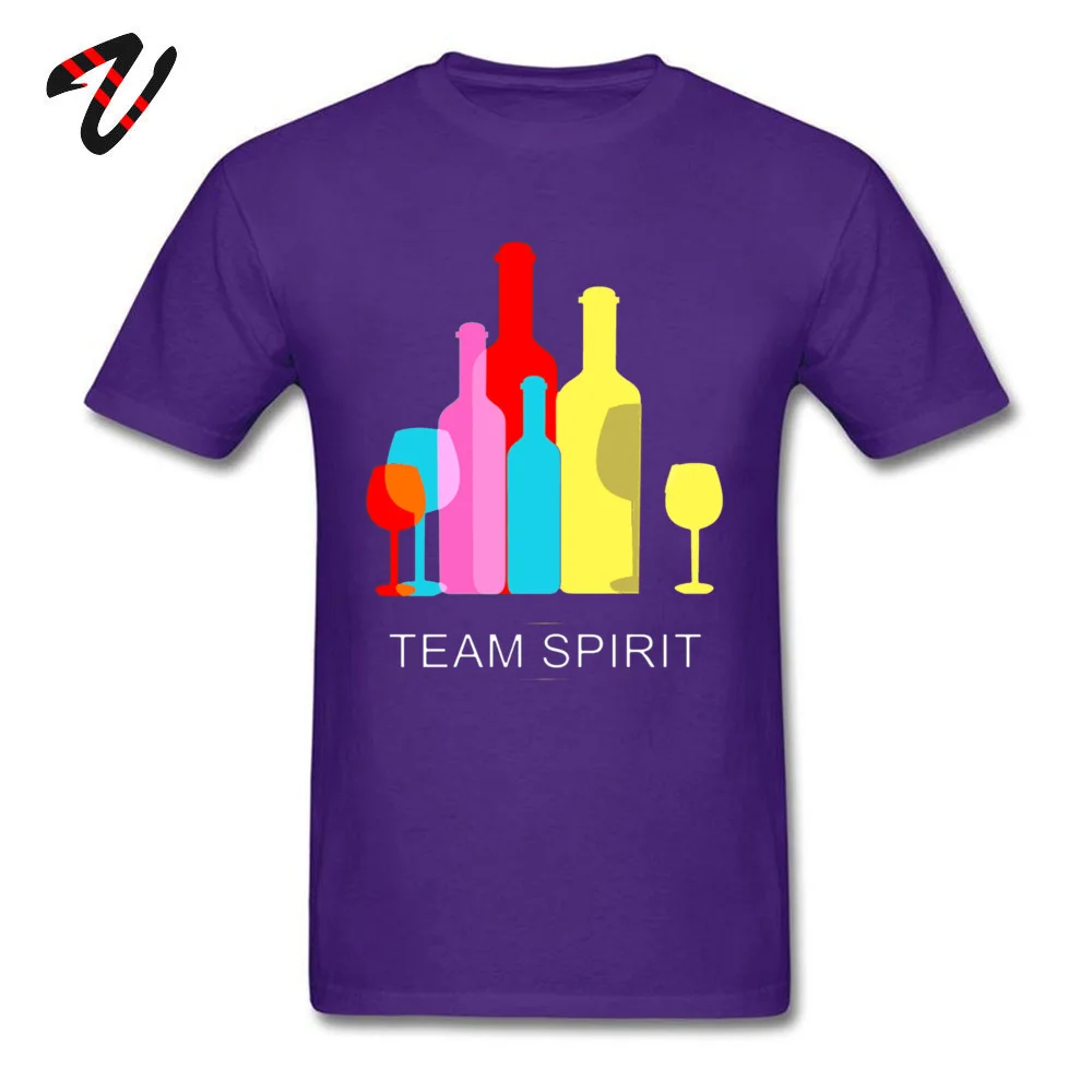 Teamwork Dominant Short Sleeve Crazy T-Shirt 100% Cotton Round Neck Men _black Tees Unique Tee Shirt Fall Free Shipping Teamwork 18376 purple