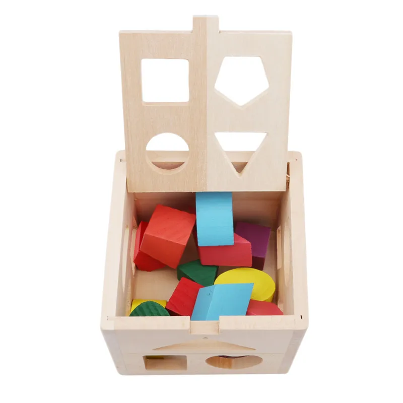 13 отверстий Интеллект коробка геометрии Цифровой дом детей строительный блок Форма соответствия головоломки игрушка