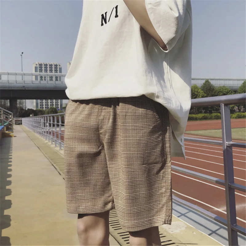 Мешковатые Карманы Мужские шорты Япония стиль треники из хлопка шорты летние модные дышащие размер плюс до колена Короткие Hombre