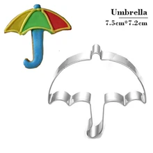 Новое поступление 1 шт. форма для торта из нержавеющей стали Форма для украшения тортов мастикой зонтик печенье формы