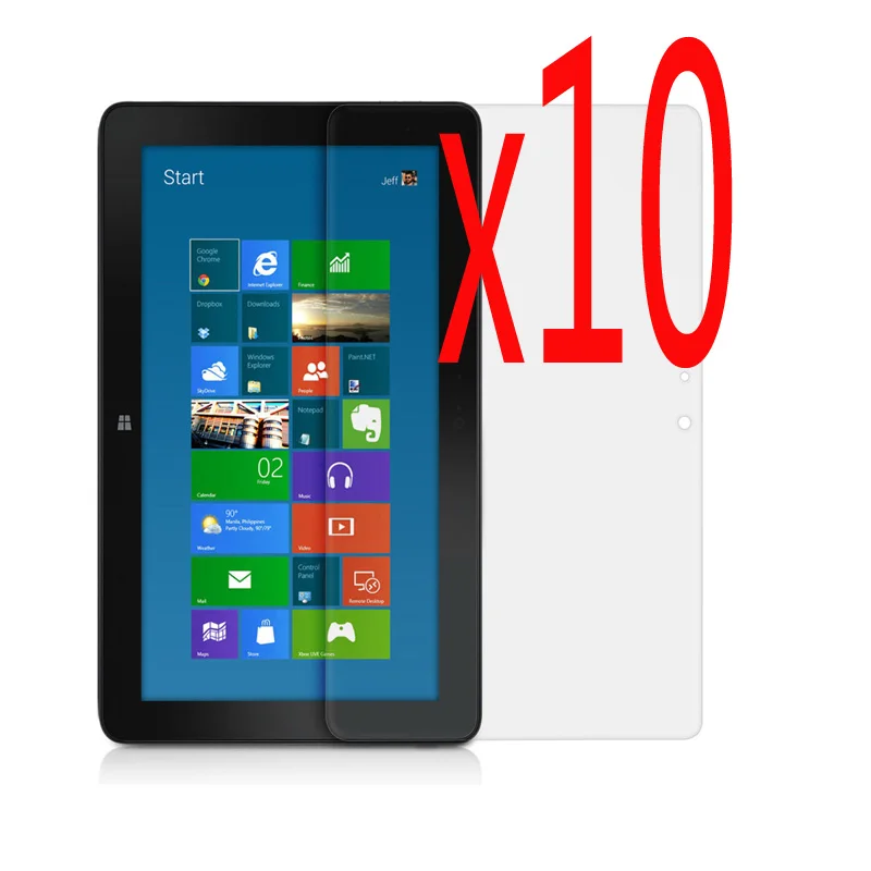 

10x LCD Film + 10x Cloth , Clear LCD Screen Protector Protective Film Guards Films For Dell Venue 11 Pro 5130 7130 10.8" Tablet