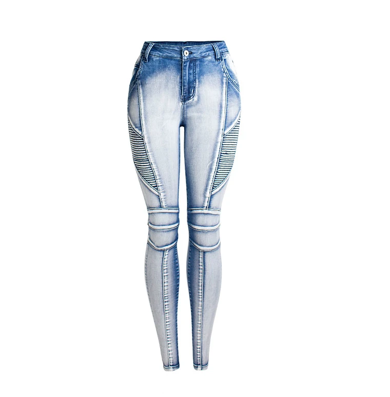 Летние женские джинсы с высокой талией, джинсовые брюки, женская одежда, синие женские брюки, узкие леггинсы, эластичные штаны, Pantalon Femme