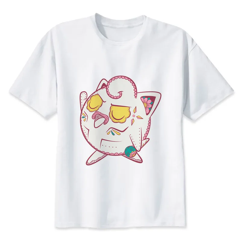 Jigglypuff t shirt men cartoon 2018 cool funny white tshirt print T
