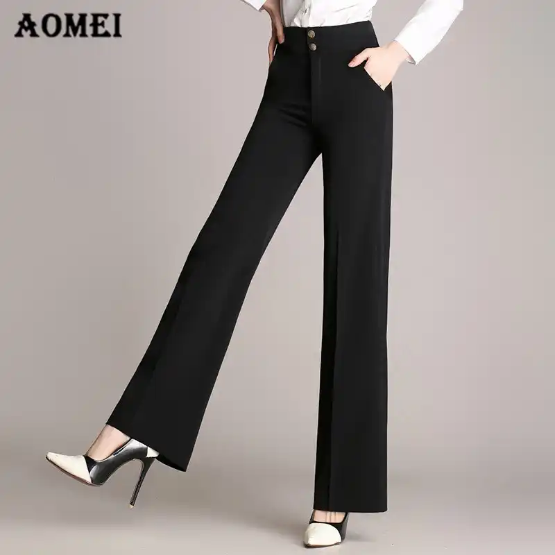 plus size navy work trousers