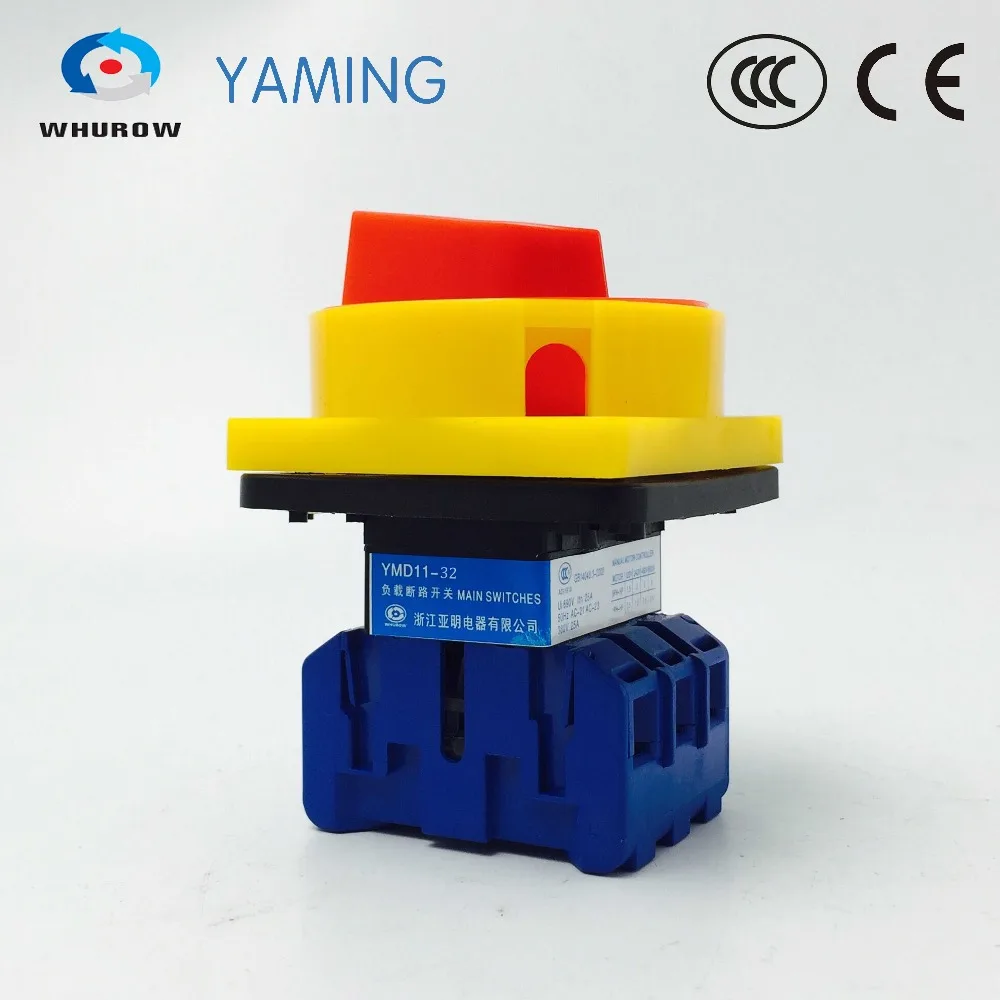YMD11 32A 3P 690V ВКЛ ВЫКЛ выключатель изолятора с блокировкой pad поворотный кулачковый отсоединительный высокое