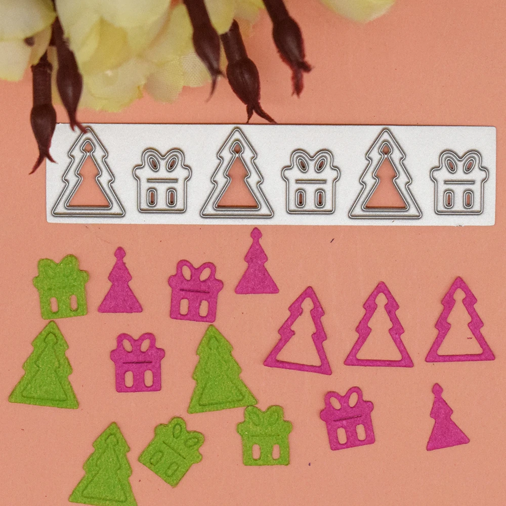 

Christmas Gift Christmas Tree Metal Cutting Dies for Scrapbooking Cards Paper Diy Decoration Embossing