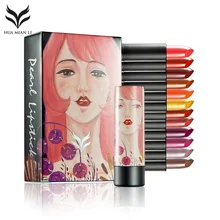 HUAMIANLI Портативный Для женщин блестящие Цвет помада натуральный Водонепроницаемый длительный увлажняющий макияж губ палку летние платья для девочек