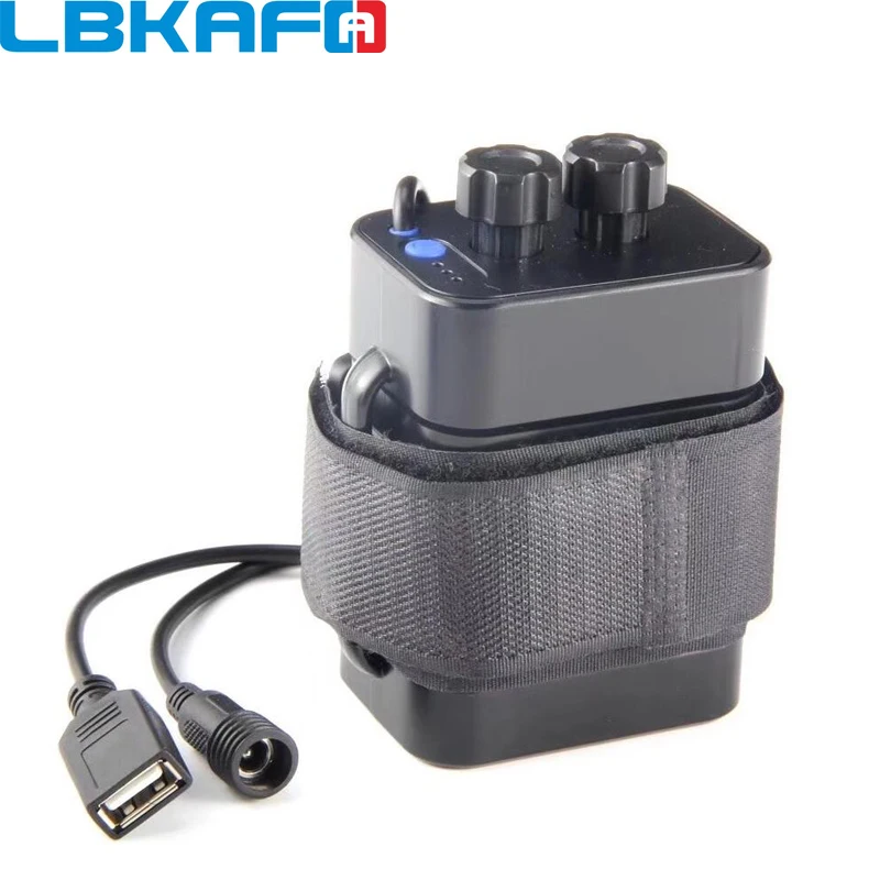 

LBKAFA Ordinary Waterproof 6*18650 Battery Holder for Bike LED Light Plastic Storage Box Case Layers Wire Lead Rechargable