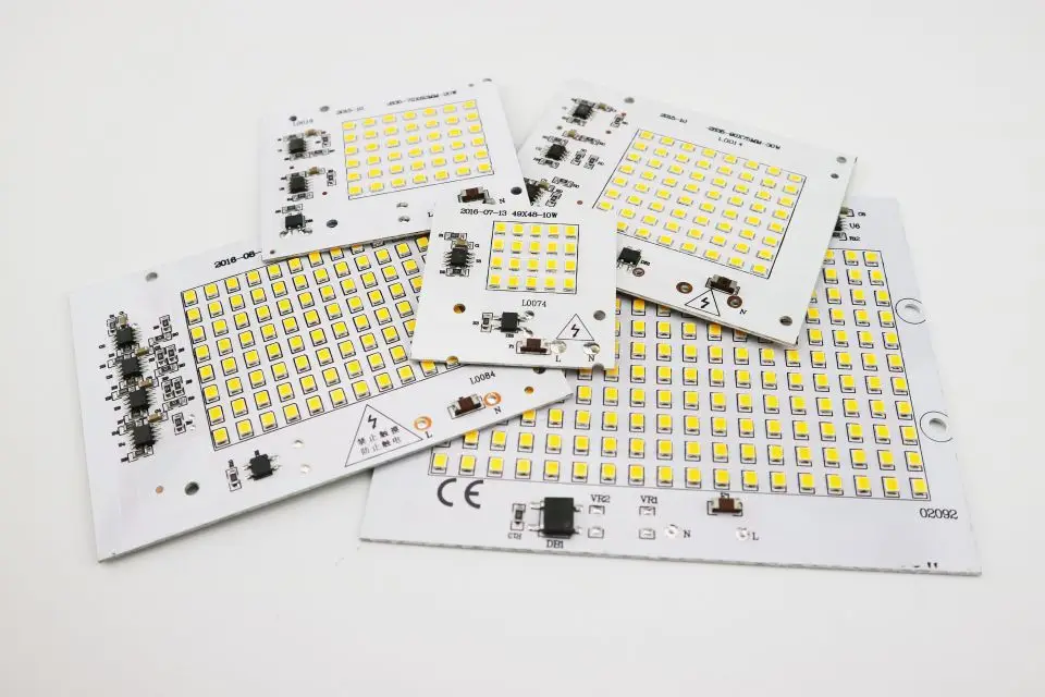 Умная Светодиодная лампа IC 2835SMD, 10 Вт, 20 Вт, 30 Вт, 50 Вт, 100 Вт, AC 220 В-240 в, сделай сам, для наружного прожектора, сада, холодный белый, теплый белый