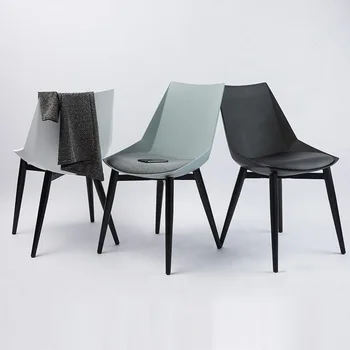 

Modern minimalist office comfortable office chair lounge dining chair restaurant furniture study bedroom coffee shop back chair