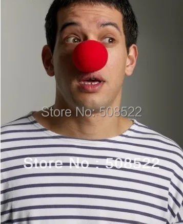 

Red clown nose, sponge ball Halloween props clown dress