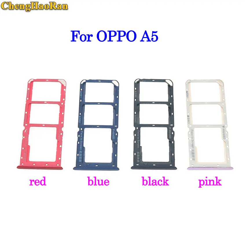 ChengHaoRan для OPPO A5 A53 A57 A59 Dual SIM S D/TF адаптер держатель Слот лоток смартфона