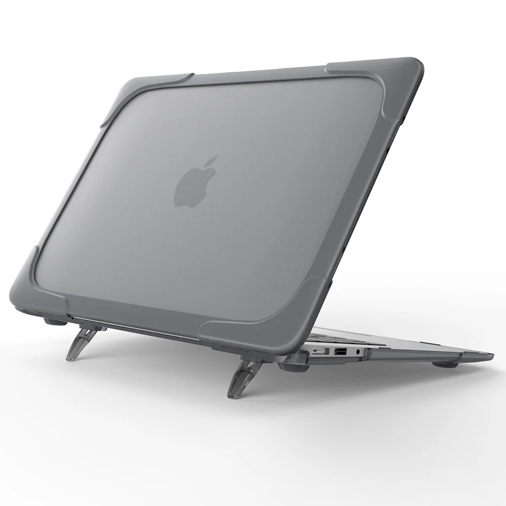 For Macbook Pro 13 15 with Touch Bar A1989 A1990 2018 2019 Black//Clear Hard Case