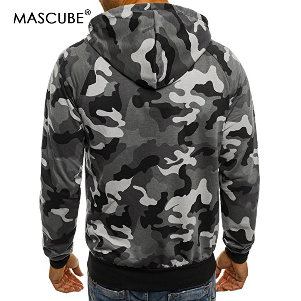 Great Value MASCUBE 2019 Spring Camouflage Men Sets Tracksuit Men Sweatshirts Zipper Cardigan Sportswear Jackets Slim Hoodie sudadera hombre