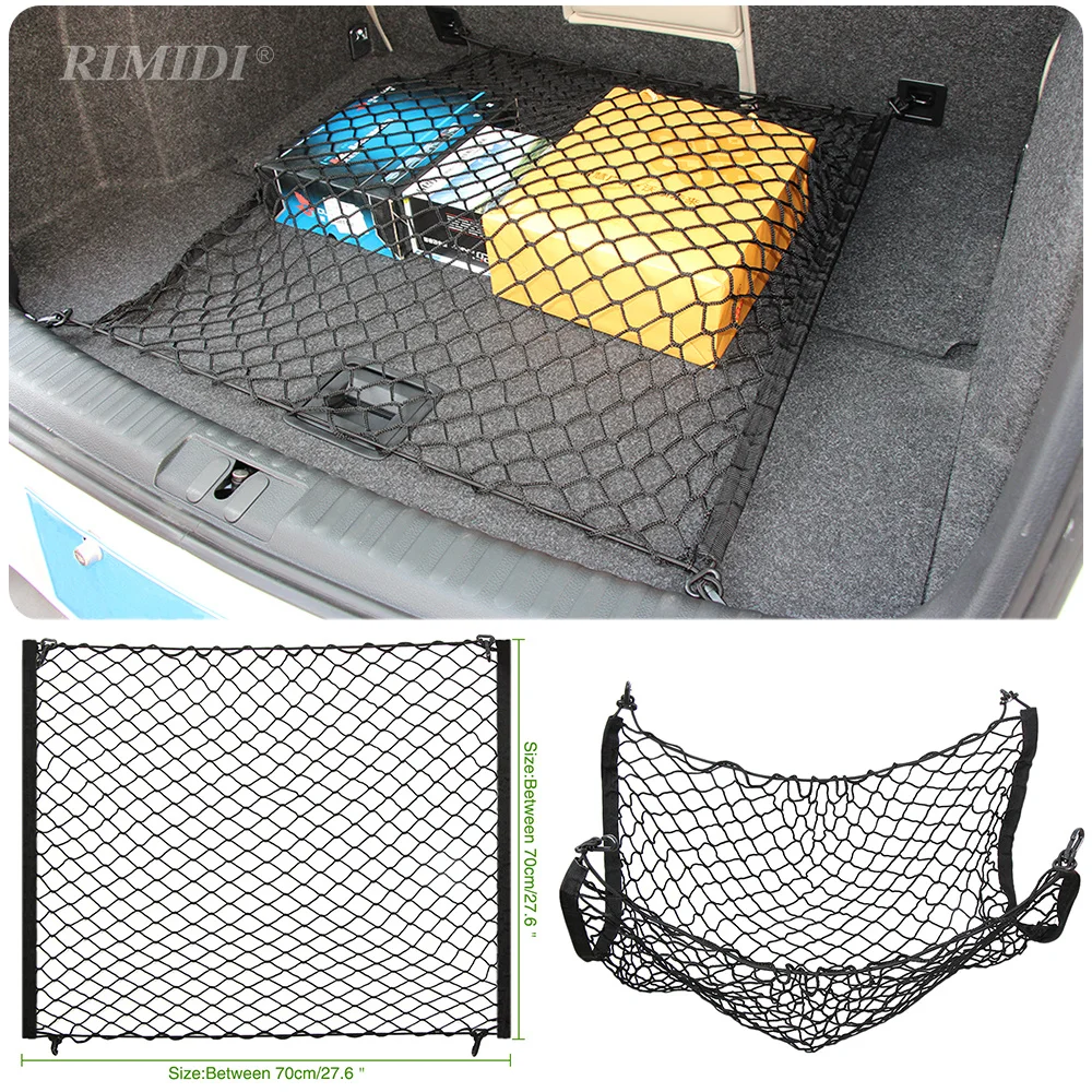 CAR Mesh Cargo Net Holder Trunk Auto Elastic Storage 4 Hook For Honda