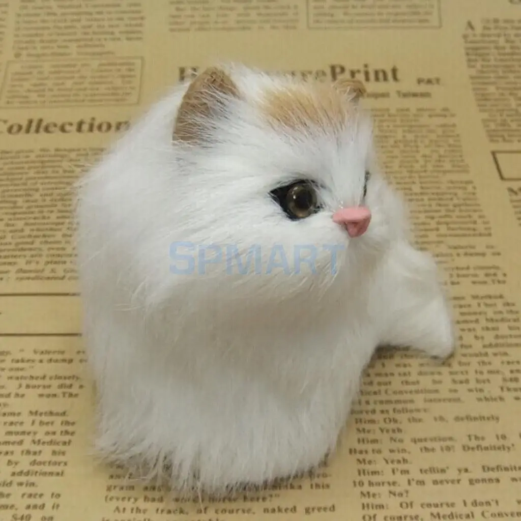 Cute Realistic Cat Toys Furry Interior Ornament Kids Gifts Simulation cat