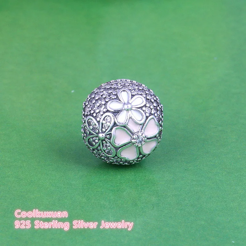 

2019 Spring Poetic Blooms Flowers Clip Charms Beads Fits Brand bracelets 925 Sterling Silver Mixed Enamel & CZ Floral Bead