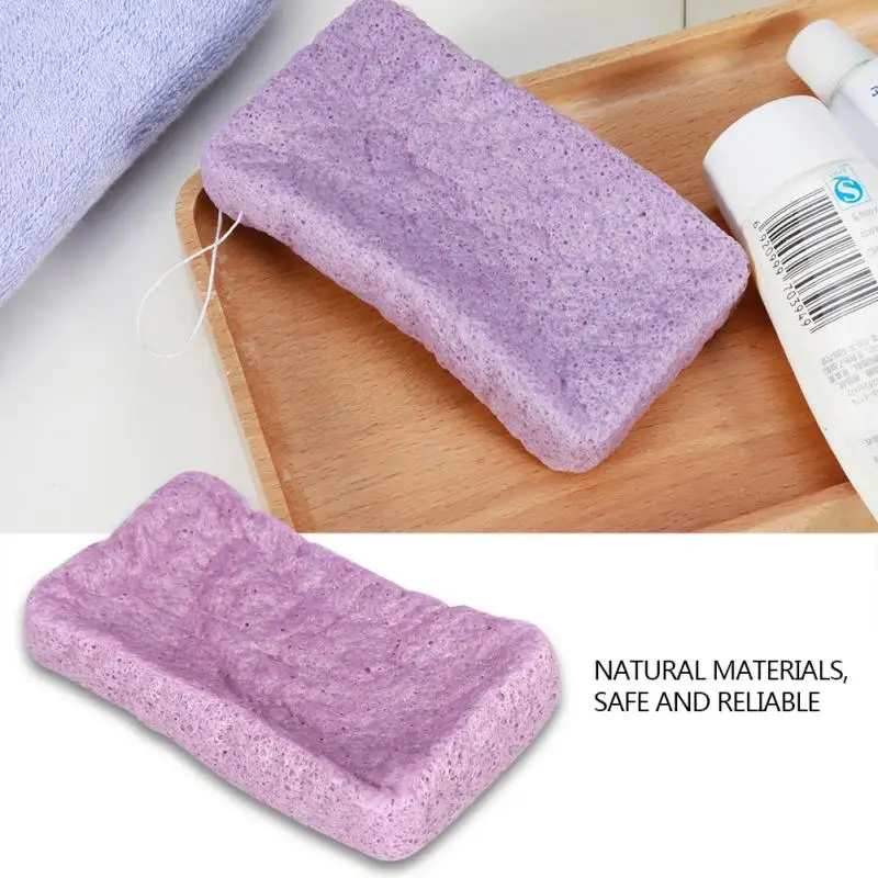 Konjac Губка для тела органический Мягкий банный спонж для умывания инструменты для ухода за кожей Konjac пенки для умывания, очистка - Цвет: Purple