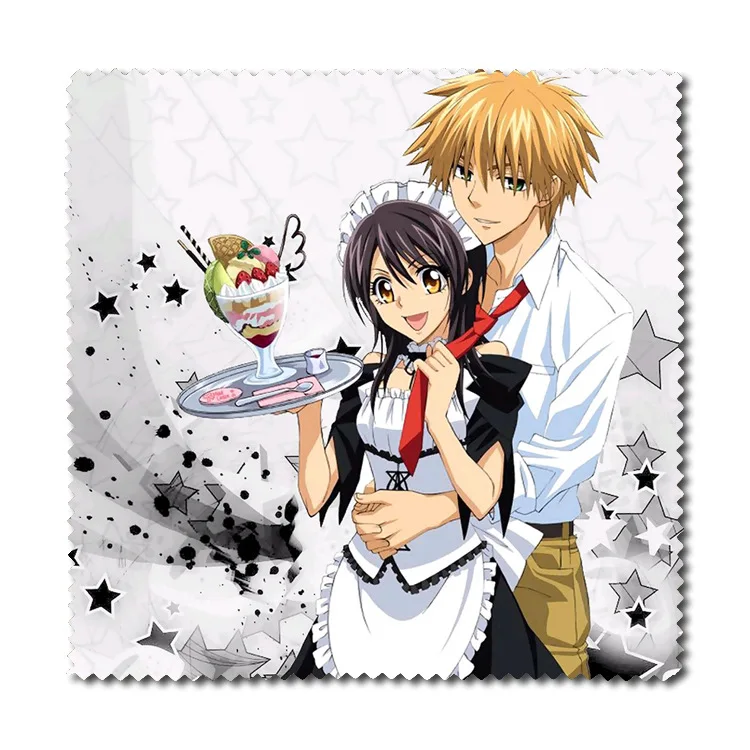 2 шт./компл. аниме Kaichou Wa Maid sama! Фланелевая ткань для очков с Ayuzawa Misaki/usui Takumi