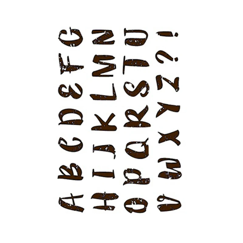

New Alphabet Letters Transparent Clear Stamps Silicone Seal for DIY Scrapbooking Card Making Photo Album Decor Rubber Crafts