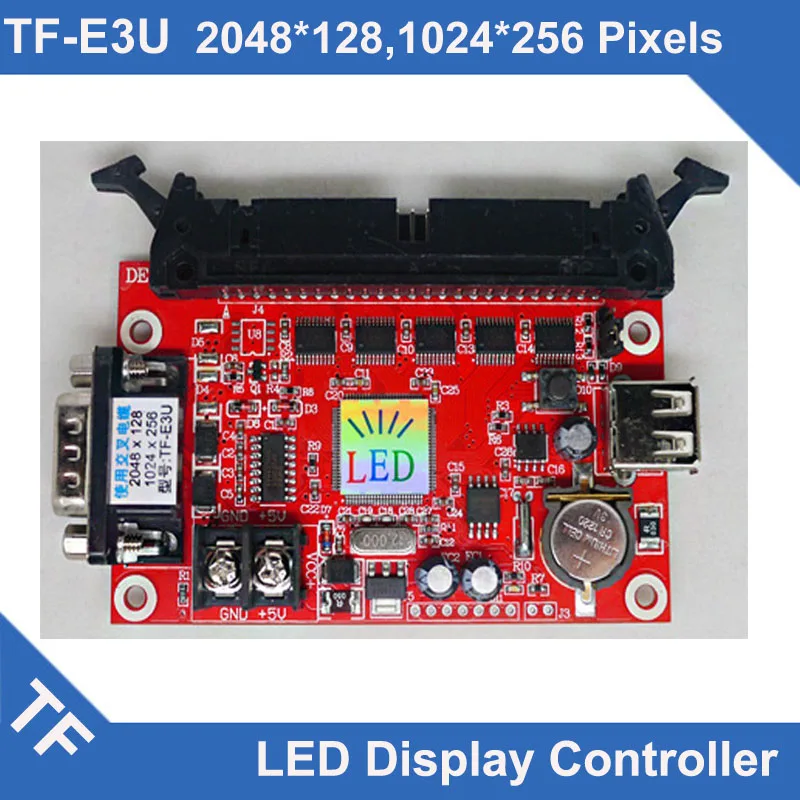 

TF-E3U/TF-E6UR Instead control card Longgreat TF LED Display Control Card USB Serial Port Asynchronous Single Dual Color