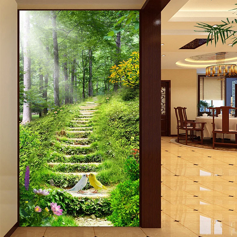 paisagem da natureza etapa foto mural papel de parede do estilo chines estudo sala estar entrada hotel decoracao pinturas parede papel parede 01