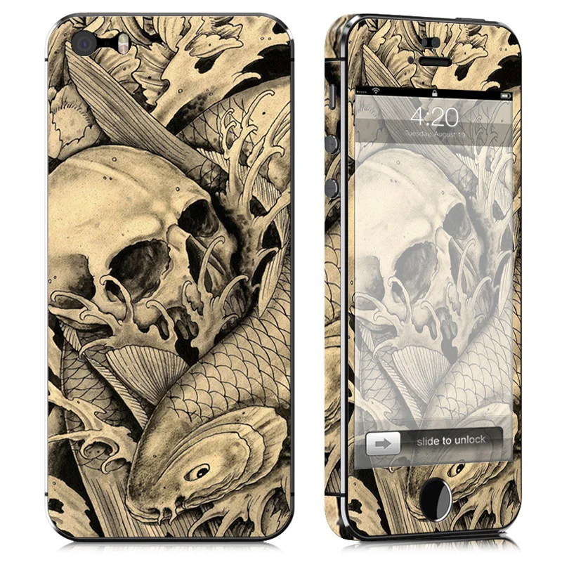 

Free drop shipping Number design vinyl skin sticker for Apple iPhone 5 5S #TN-i5S-0927