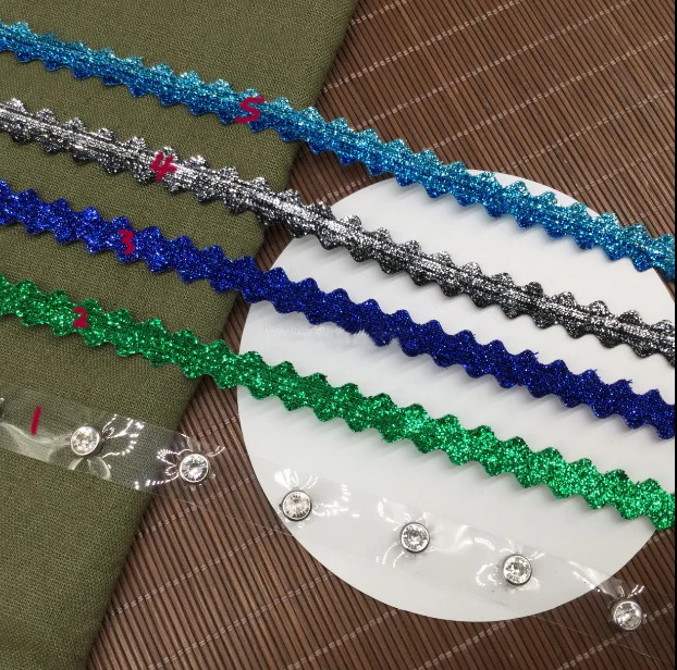 

5yards gradient color onion velvet non-elastic Ric Rac lace ribbon lace Rhinestone Transparent lace Belt DIY Garment Accessories