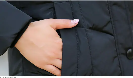 AILOOGE Новинка зимнее пальто женская верхняя одежда с капюшоном утолщенная Повседневная тонкая длинная пуховая куртка женские парки Плюс Размер M-4XL