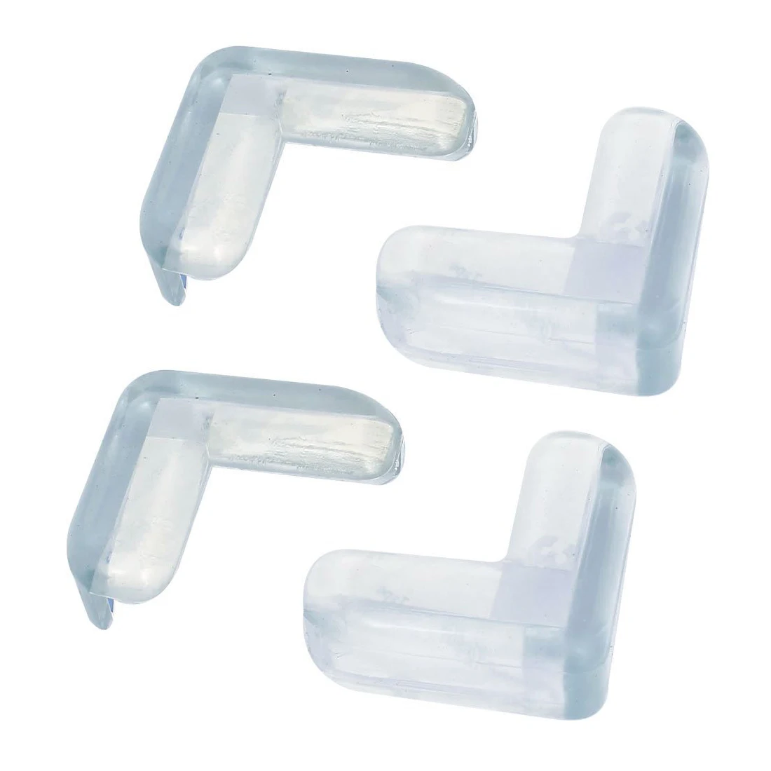 

Desk Table Corner Right Angle Safety Cushion Pad Protector 4 Pcs Clear