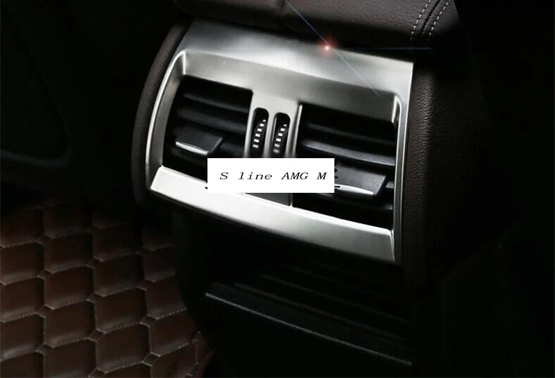 Автомобильный Стайлинг для BMW X5 f15 X6 f16 E70 E71 сзади Кондиционер vent декоративная рамка выход крышка-наклейка для салона авто аксессуары