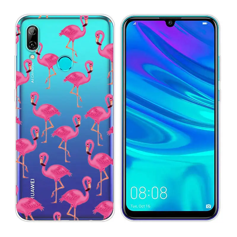 Fundas for Huawei P Smart 2019 Transparent Back Phone Case FOR P Smart 2019 6.21 inch Soft TPU Painted PSmart 2019 Cases Shell  (20)