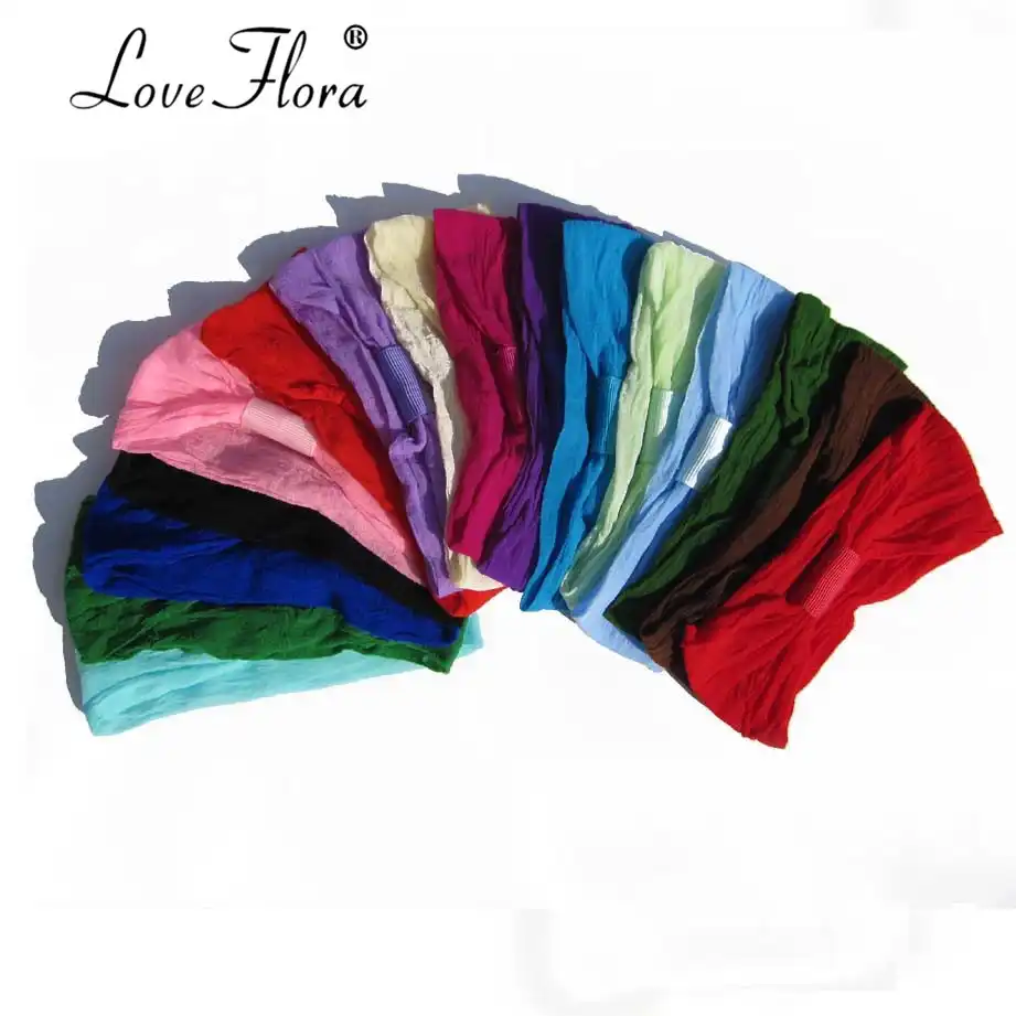 120PCS 9*15CM Baby Elastic Nylon Headband Soft Strong Stretchy Hair Accessories