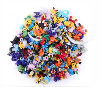 

144 PCS/LOT in Random HOT Brand New Cute Pikachu Figures Mini Monster Action Figure Toy Lot 2-3cm Christmas Gifts