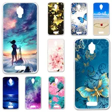 Tpu casos para lenovo s660 s668t caso silicone floral pintado pára-choques para lenovo s660 s 660 4.7 polegada telefone capa traseira macia fundas