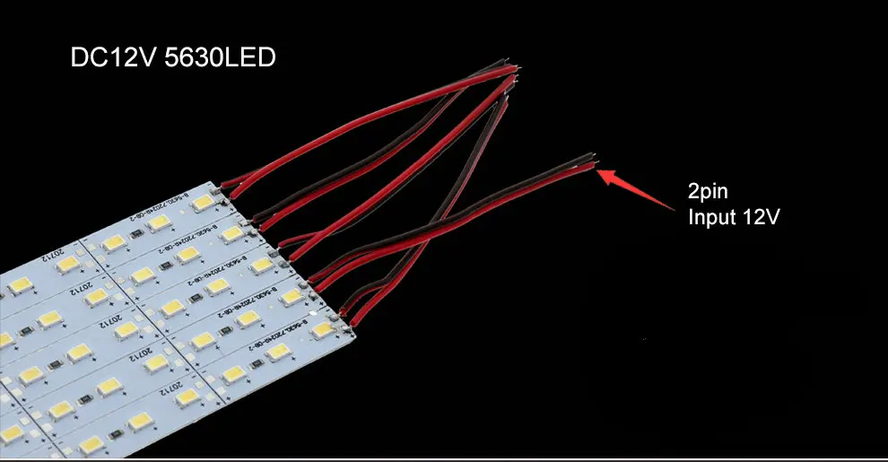 Светодиодный светильник 5630 SMD DC12V 36 светодиодный s 50 см высокая яркость светодиодный жесткий светильник для кухни под шкаф витрина 10 шт./лот