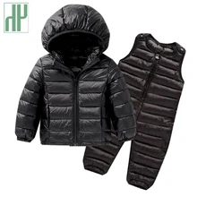Kids winter clothes Sets Down Jacket 2 pcs Hooded Coat+overalls Baby Boys Girls Warm Parkas Children Outerwear toddler outfits Kids winter clothes Sets Down Jacket 2 pcs Hooded Coat+overalls Baby Boys Girls Warm Parkas Children Outerwear toddler outfits