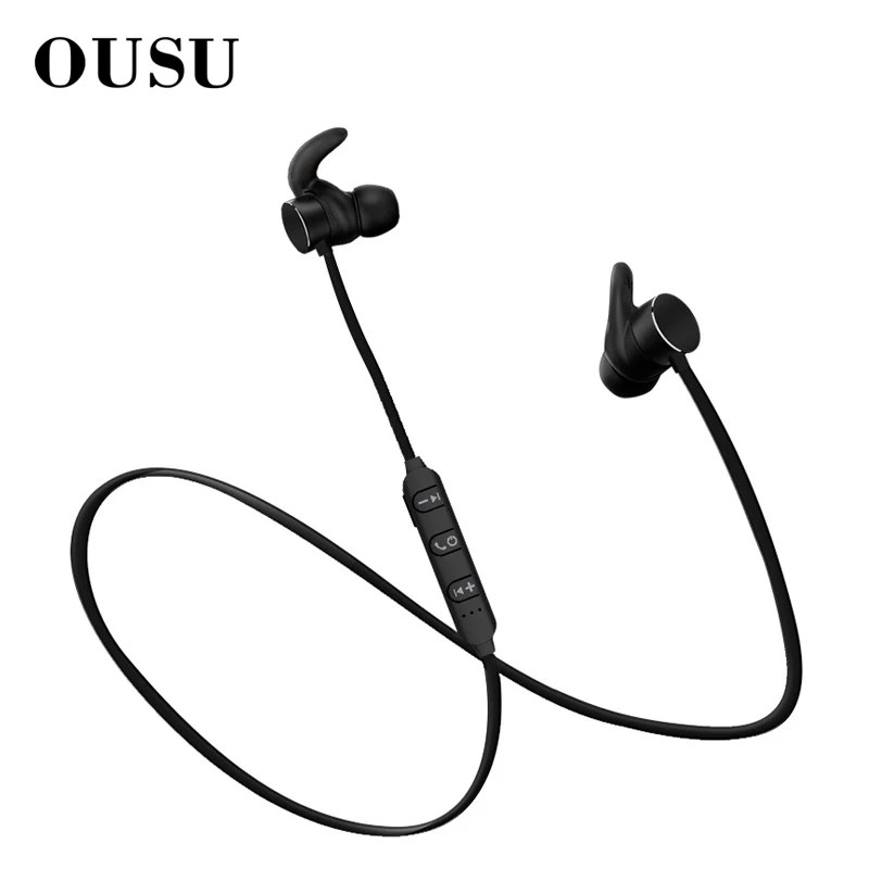 

OUSU Magnetic Earphone Sport Wireless Earphone Bluetooth 5.0 Noise Canceling Wireless Earbuds Handsfree Earpiece auriculares