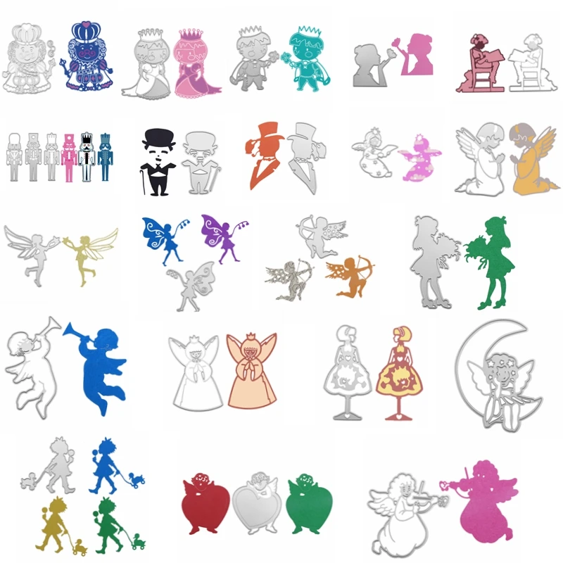 

Human Girl Boy Elf Man Woman Metal Cutting Dies Stencil For DIY Scrapbooking Decorative Embossing Handcraft Die Cutting Template