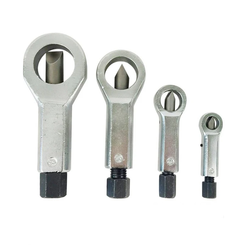 

(Drop shipping) Heavy Duty Nut Splitter Set Broken Damaged Screw Nut Removal Splitting Tools 4 Sizes
