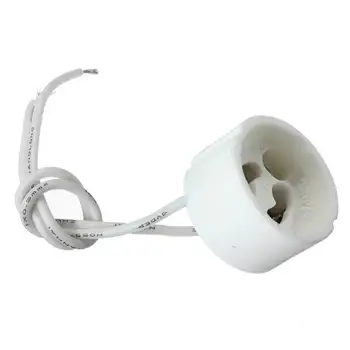

5pcs/lot GU10 Lamp Base Lamp Socket LED Strip Connector For Halogen Ceramic Light Bulb Lamps Holder Base Wire Jack